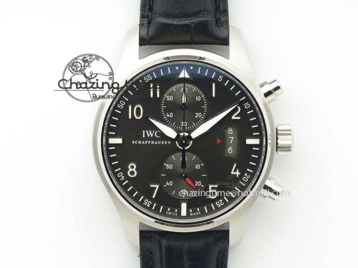 MIROTIME 0510 Durable Big Pilot 5019 Ceramic Case Black Dial Green Markers Asian 23J 7396